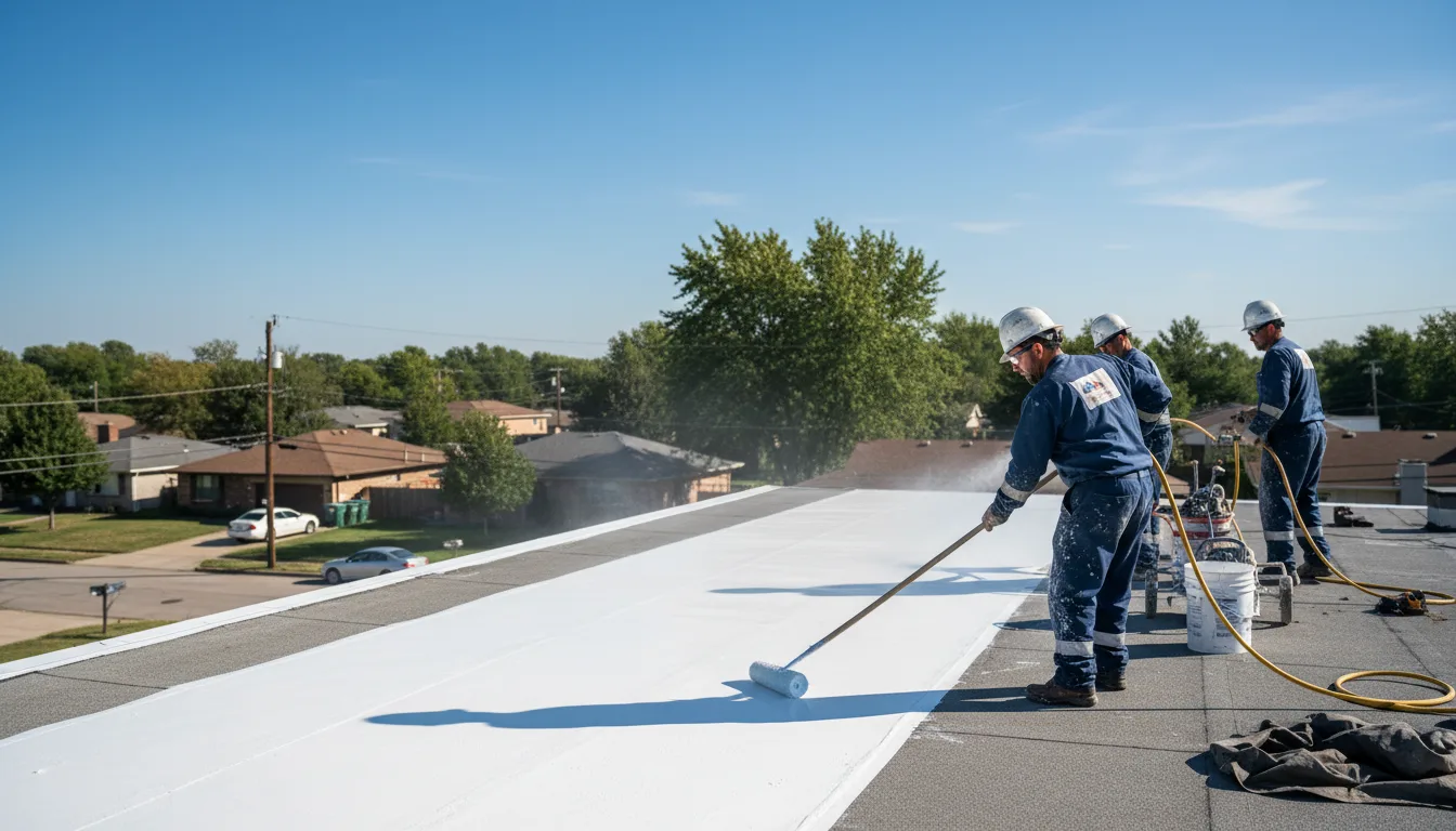 Commercial roof coating in Cuddy, PA near me